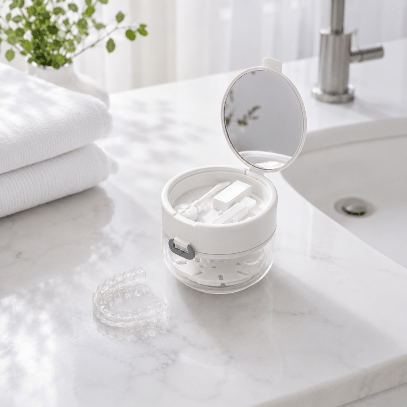 Estuche 3 en 1 para Retenedores y Alineadores - etuinaproteze