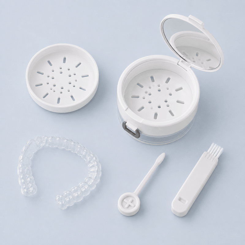 Estuche 3 en 1 para Retenedores y Alineadores - etuinaproteze